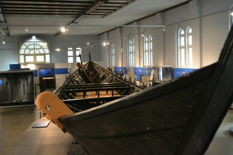 Wooden Boat on display